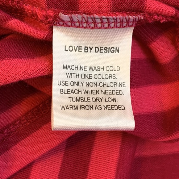 Love by Design Summer Top, Size XL, Pink Strips - Picture 8 of 10